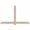 Ekena Millwork Eugene Smooth Timber Gable Bracket, Douglas Fir, 84"W x 53"H x 5 1/2"D x 5 1/2"F, 15/12 Pitch GBW084X53X0606EUG00SDF - alternate 1